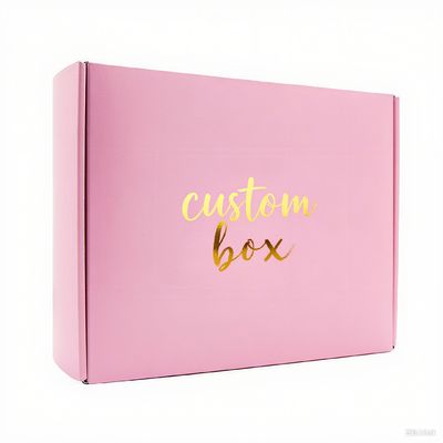 Hộp gửi thư mỹ phẩm bằng giấy gợn sóng có thể tái chế bán buôn Hộp vận chuyển thương mại điện tử có thể gập lại để làm đẹp cho nước hoa Lông mi Cán mờ