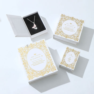 Hàng hóa bán buôn hàng cổ và bông tai cao cấp tùy chỉnh hộp nam châm hộp lưu trữ trang sức