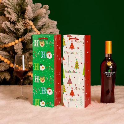 Nhạc giấy Giáng sinh nhỏ tùy chỉnh túi giấy mua sắm sang trọng với tay cầm ruy băng