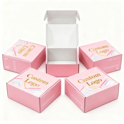 Hộp giấy sóng tùy chỉnh cao cấp Hộp quà tặng bằng bìa cứng Hộp đựng thư vận chuyển để đóng gói quần áo