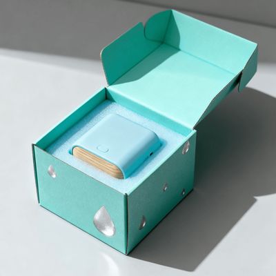 Hộp gửi thư bằng giấy sóng nhỏ, đầy màu sắc, sang trọng, có thể tùy chỉnh với logo cho mỹ phẩm
