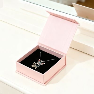 Bộ hộp từ tính bằng bìa cứng màu đen có thương hiệu logo tùy chỉnh, bộ hộp vuông nhỏ để đóng gói trang sức, lông mi, kính