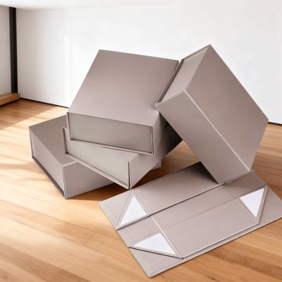 Hộp giấy cứng cao cấp chăm sóc da tùy chỉnh, hộp bìa cứng có nắp đóng từ tính, có thể tái chế, tái sử dụng, hộp quà tặng cho mỹ phẩm, nến, ví