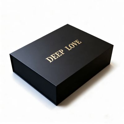 Hộp quà hoa TÔI YÊU BẠN phổ biến tùy chỉnh Hộp giấy từ tính tái chế thân thiện với môi trường để đóng gói hộp quà hoa hồng