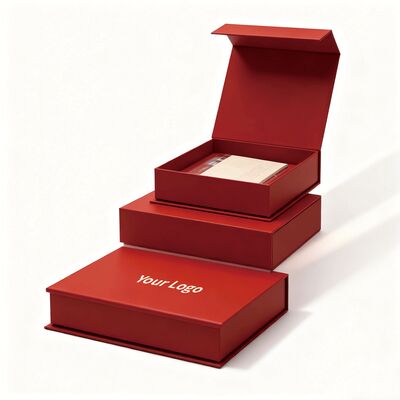 Tự chỉnh có thể tái chế giấy mỏng sơn đóng gói cứng hộp giấy hộp quà từ tính cho mỹ phẩm