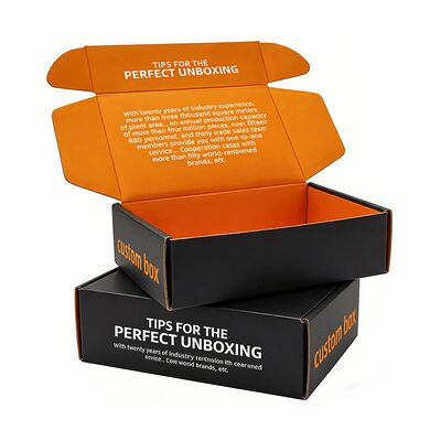 Custom Logo Fashionable and Trendy Corrugated Paper Shipping Box  for Clothing T-shirt Cap Hat