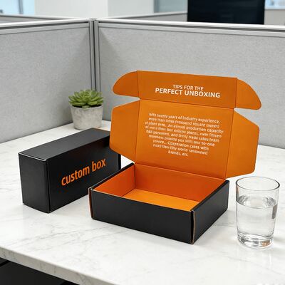 Custom Logo Fashionable and Trendy Corrugated Paper Shipping Box  for Clothing T-shirt Cap Hat