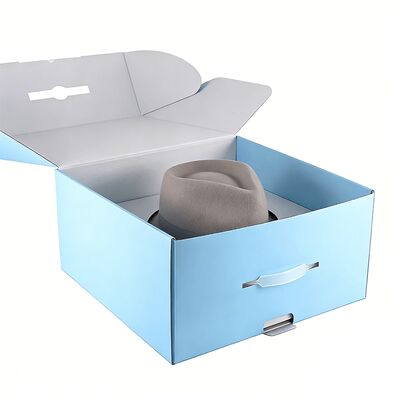 Hộp đựng mũ tùy chỉnh có logo Thân thiện với môi trường Hộp giấy vận chuyển bằng bìa cứng cao cấp có lớp phủ Bao bì cho mũ