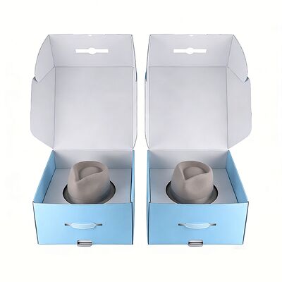 Hộp đựng mũ tùy chỉnh có logo Thân thiện với môi trường Hộp giấy vận chuyển bằng bìa cứng cao cấp có lớp phủ Bao bì cho mũ