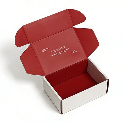 Hộp giấy gấp và tái chế màu trắng tùy chỉnh để vận chuyển và đóng gói quần áo có logo