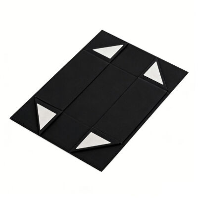 Hộp quà tặng bao bì từ tính thân thiện với môi trường bán buôn Tay cầm giấy bìa cứng màu đen tùy chỉnh Bọt biển Cán mờ cho Thẻ thể thao