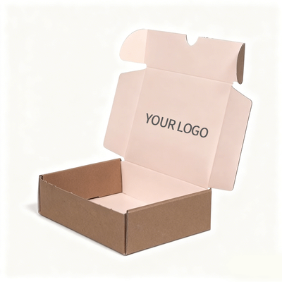 Hộp bưu điện logo tùy chỉnh hộp đóng gói vận chuyển lợp cho các sản phẩm thương mại điện tử