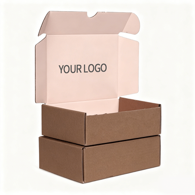 Hộp bưu điện logo tùy chỉnh hộp đóng gói vận chuyển lợp cho các sản phẩm thương mại điện tử