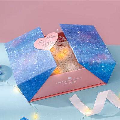 Hộp quà tặng bao bì đồng hồ nước hoa mở vòng cửa đôi tùy chỉnh với logo của riêng bạn