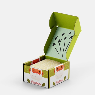 Hộp vận chuyển bao bì cá nhân hóa sang trọng tùy chỉnh, Bộ hộp quà tặng Giáng sinh chăm sóc da cho quà tặng ngày lễ