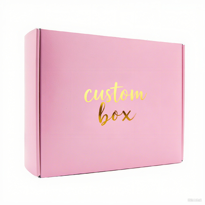 Hộp gửi thư mỹ phẩm bằng giấy gợn sóng có thể tái chế bán buôn Hộp vận chuyển thương mại điện tử có thể gập lại để làm đẹp cho nước hoa Lông mi Cán mờ