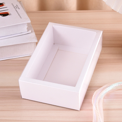 Hộp đóng gói cao cấp tùy chỉnh Hộp kéo giấy kraft với cửa sổ PET rõ ràng