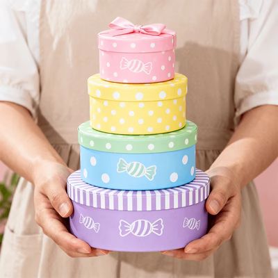 Hộp quà tặng ống tùy chỉnh và Hộp hình trụ cho Bánh, Kẹo, Sô cô la và Nến