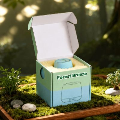 Hộp gửi thư bằng giấy sóng nhỏ, đầy màu sắc, sang trọng, có thể tùy chỉnh với logo cho mỹ phẩm