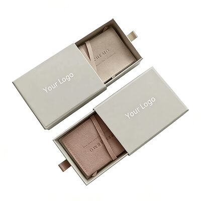 Hộp đóng gói đồ trang sức theo yêu cầu giấy bọc vàng Hộp giấy kéo với bọt chèn cho vòng cổ Vòng đeo tay Vòng đeo tai