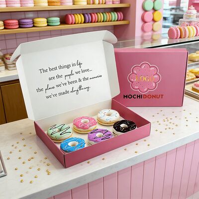 Thư ký thân thiện với môi trường hộp giấy kraft màu trắng Flip Top hộp bìa gốm lăn cho nến hương chocolate bar bánh rán